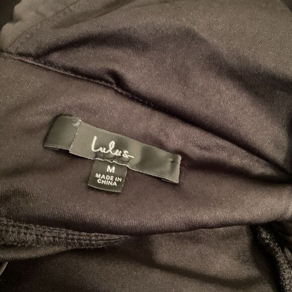 NWOT Lulus I'm All Yours Black Ruffled Maxi Dress, Size M - Picture 15 of 16